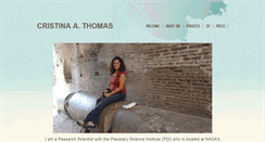 Desktop Screenshot of cristinathomas.org